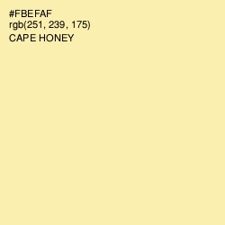 #FBEFAF - Cape Honey Color Image